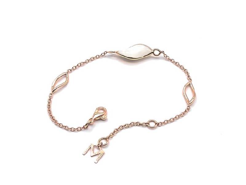 BRACCIALE ORO ROSA E MADREPERLA NAVETTES MATTIOLI MBR75071R