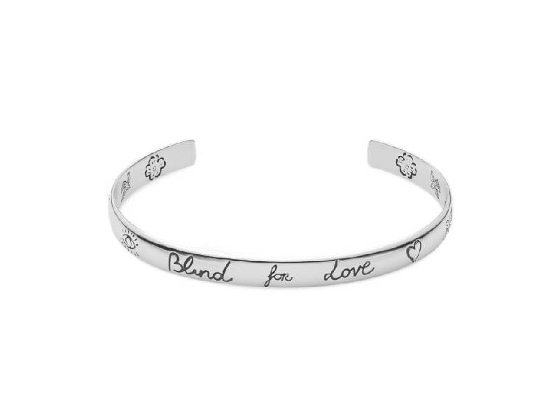 SILVER BRACELET BLIND FOR LOVE GUCCI YBA455242001/YBA454287001