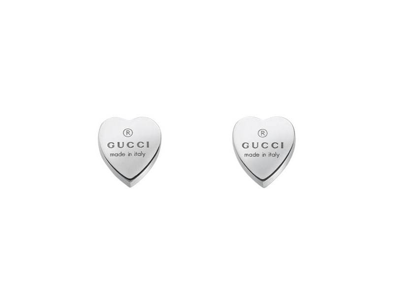 ORECCHINI ARGENTO A CUORE TRADEMARK GUCCI YBD22399000100U